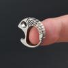 Titanium Fish-shaped Carabiner Bottle Opener Keychain - EDC Tool & Backpack Connector