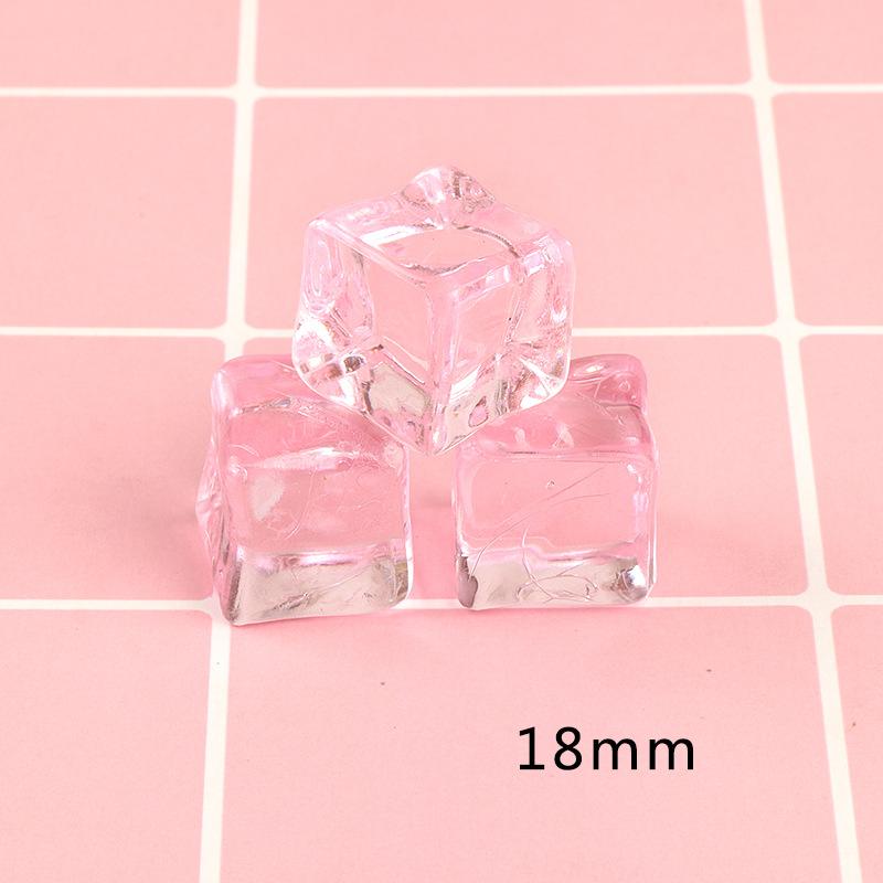 20-50Pcs 18Mm Simulated Ice Miniature Resin Food Toy Mini Food Model Jewelry Diy Accessories Small Ornaments Handmade