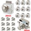 5/10pcs 26mm Push Locks Camper Car Push Button Latch Locks Cabinet Lock RV Caravan Drawer Lock Furniture Hardware Door Locks