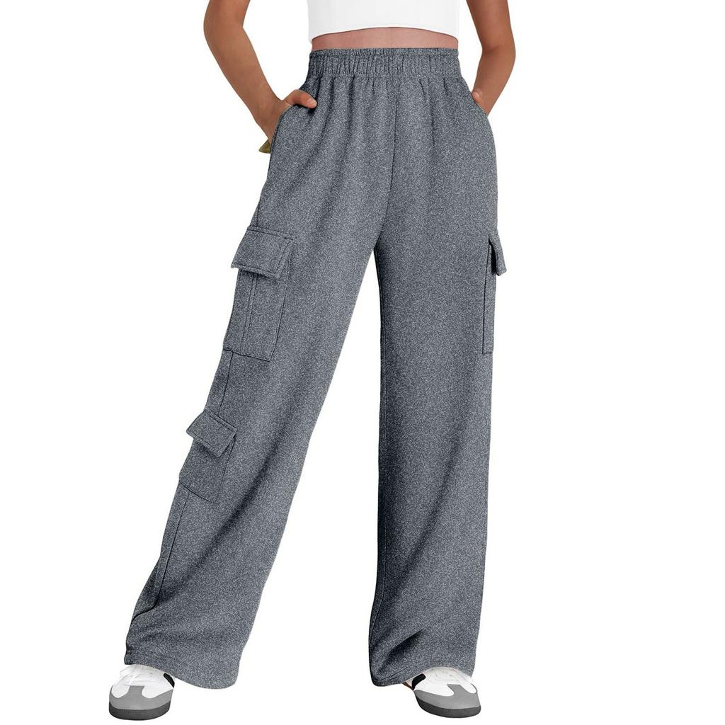 Womens Cargo Sweatpants Wide Leg Pants Baggy Joggers With Pockets