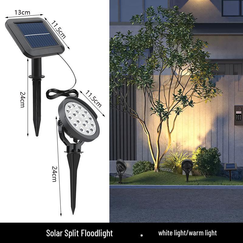 Waterproof Solar Tree Spotlight for Outdoor Courtyard and Garden