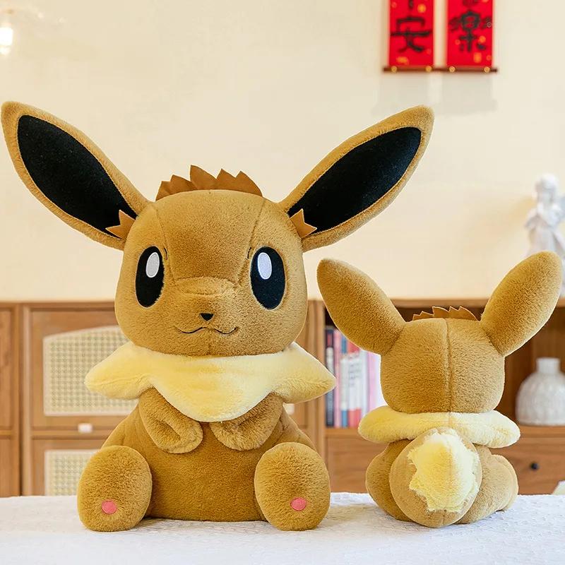 40/60/95cm Eevee Large Plush Toys Anime Doll Cute Giant Pokémon Cute Cartoon Stuffed Plushie Pillow Gift for Children