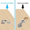 5inch Upgraded Version Cabinet Door Hinges Kitchen Concealed Hinges Cupboard Door Spring Buffer Hinges-No Slot Required