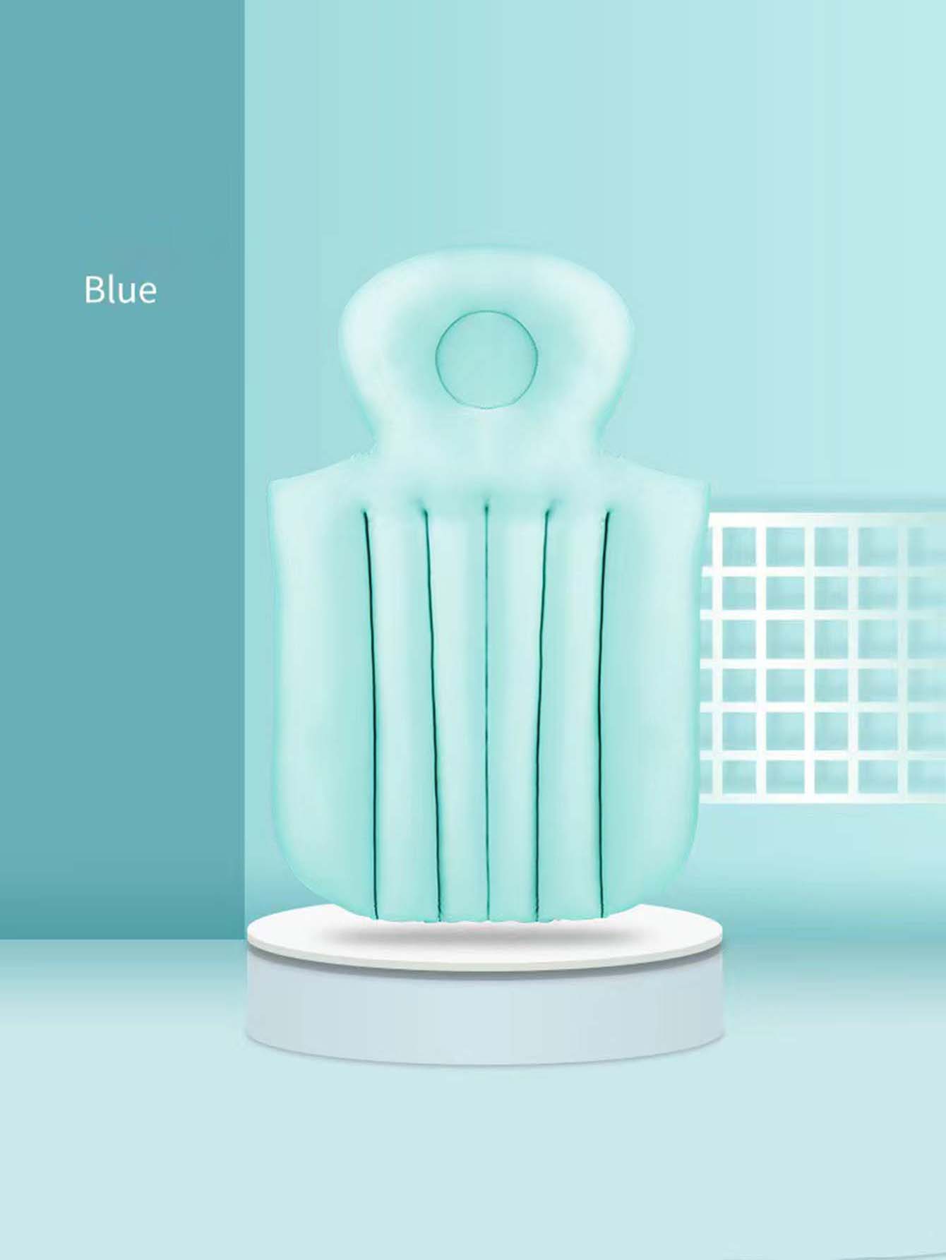 

Коврик для ванной для взрослых, складная подушка для ванны, бытовая подушка для ванны, спинка для ванны, дети и взрослые могут сидеть на подушке для ванны синий