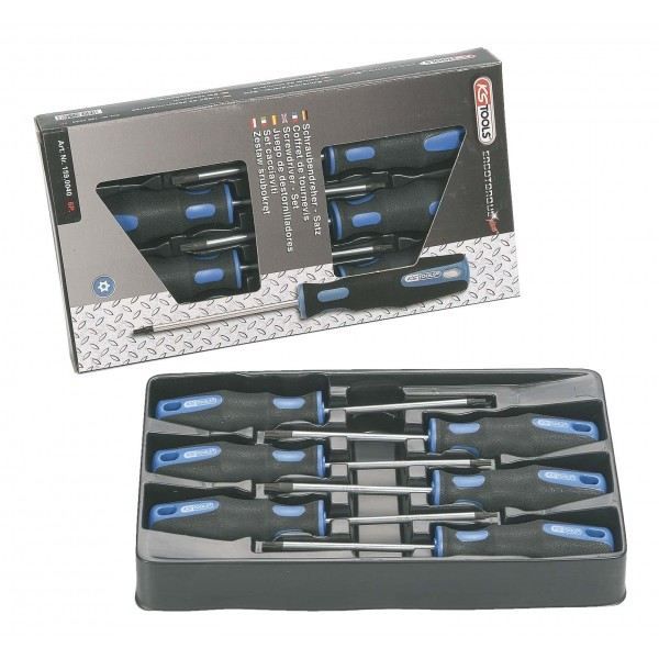 Tournevis KSTOOLS ERGOTORQUEplus TORX percé - Coffret de 6