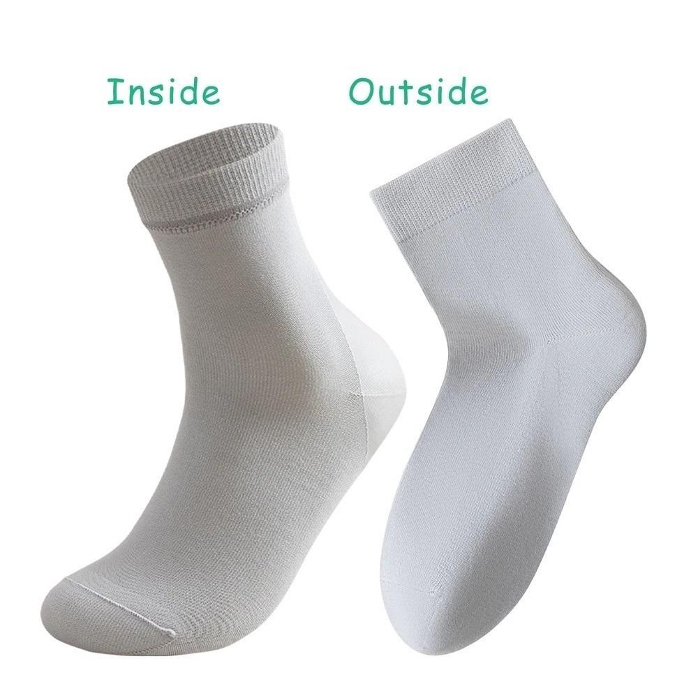 

Foot Care Silicone Gel Pad Socks Softening Care Cotton Crew Socks Moisturizing Socks Indoor сірий