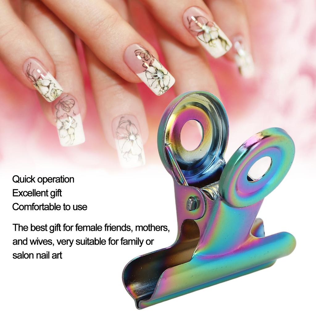 10 Stück Nagelspitzen-Clips Leicht Bunt Maniküre Verlängerungsclip Nagelkunstwerkzeug für DIY Maniküre Nagelkunst