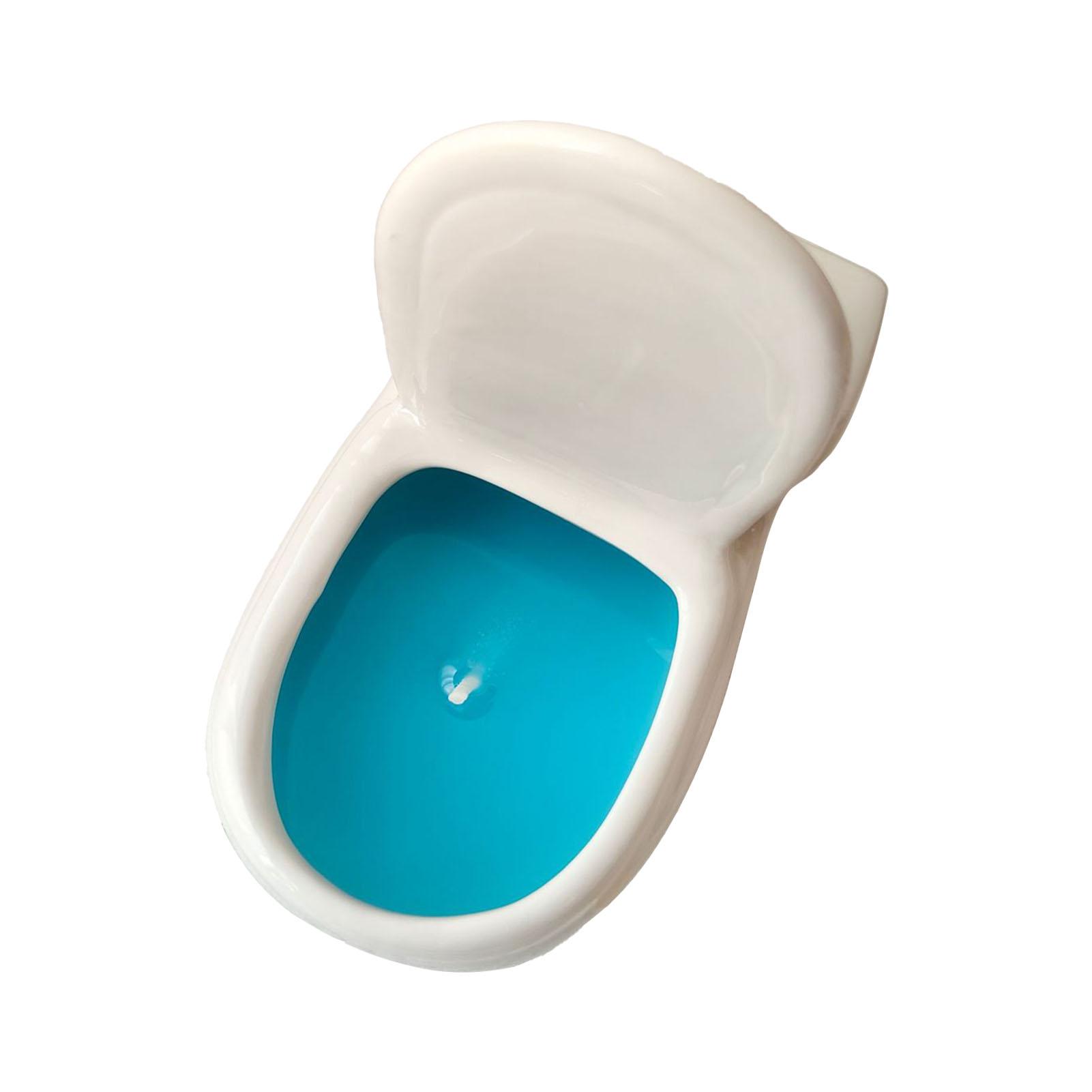 

Scented Candle Toilet Style Rich Fragrance Romantic Odor Removal Decorative Soy Candle for Bedroom синий