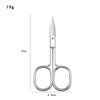 Russian-Style Stainless Steel Cuticle Nippers & Eyebrow Trimmers - Pointed Tip Beauty Scissors