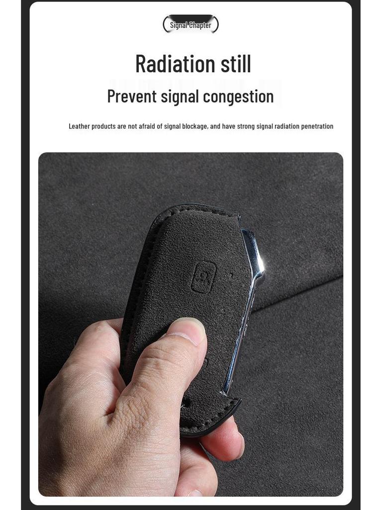 2024 KIA High-End Suede Car Key Case