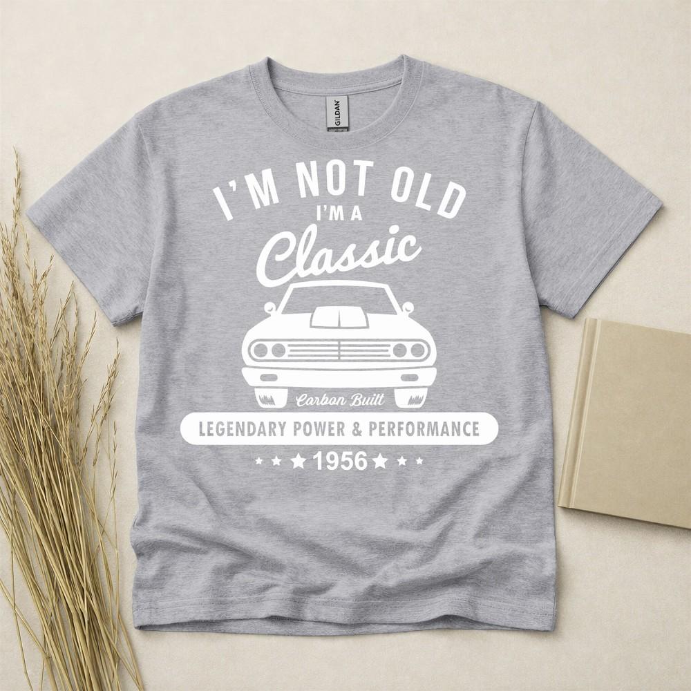 70th Birthday Tshirt Born In 1956 70 Years Old Gifts Classic Car T Shirt Tee