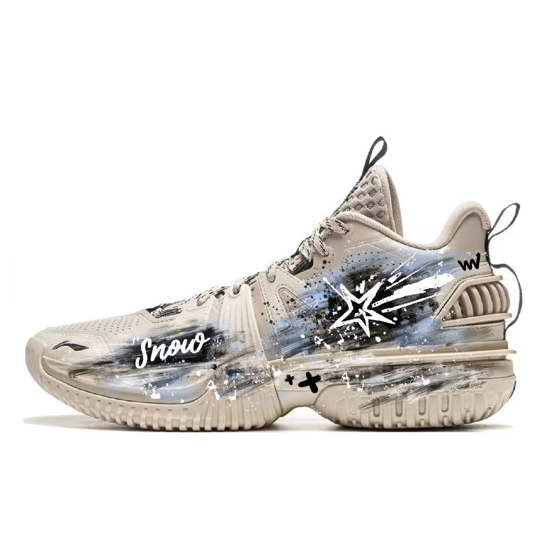 Li Ning Storm 2024 WNTR Износостойкие Амортизация Высокие Баскетбольные Кроссовки Мужские ABFU051-3(Команда937-) 44