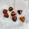 Chic Coffee Tone Resin Rings Versatile Brown Resin Ring Ideal For Commuting Leisure Event And Travel Adventures