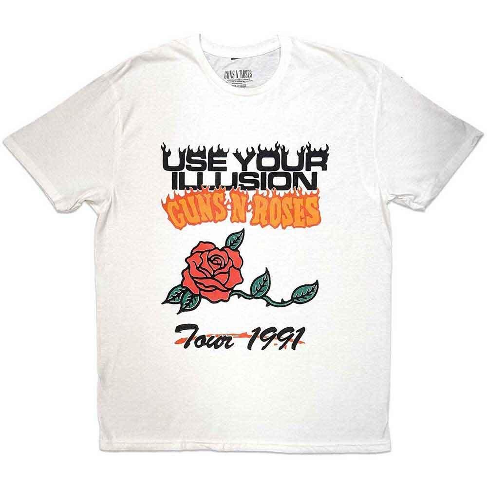 

Guns N Roses Use Your Illusion Tour 1991 T-Shirt White New XXXL