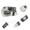Rhinestones Heart Pin Buckle Belt for Adult Popular Sequined Belt All Matching Western Belt Glittering Belt for Street