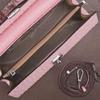 2024 High-End Luxury Ostrich Pattern Leather Shoulder and Messenger Bag for Women