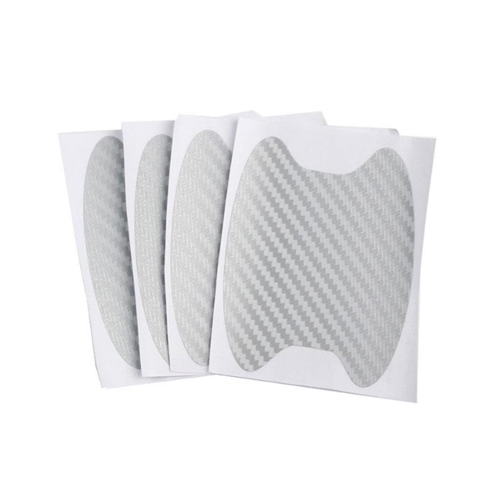 4Pcs Carbon Fiber Waterproof Auto Door Handle Film Durable Scratch Proof Professional Lightweight Anti-Scratch Stickers