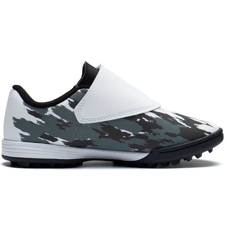 LiNing Synthetic Leather Comfortable Professional Stable Low-Top Kids Football Shoes Kids Football Shoes Black White ASTT008-4