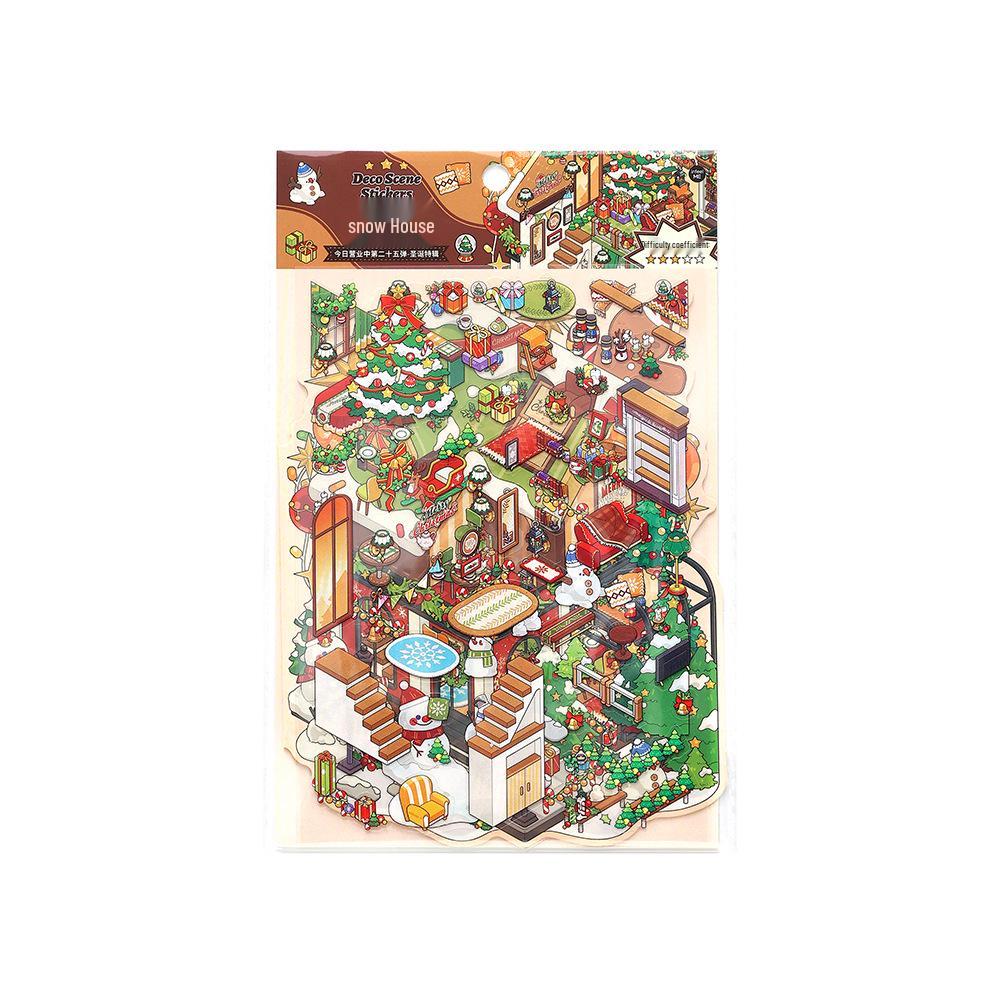Infeel.Me 25th Edition 2.5D Christmas Scenery Stickers