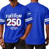 Casual V Neck Jersey Short Sleeve Sports T Shirt Celebrating 250 Years of Freedom 1776 2026 Lightweight Breathable Athletic Top