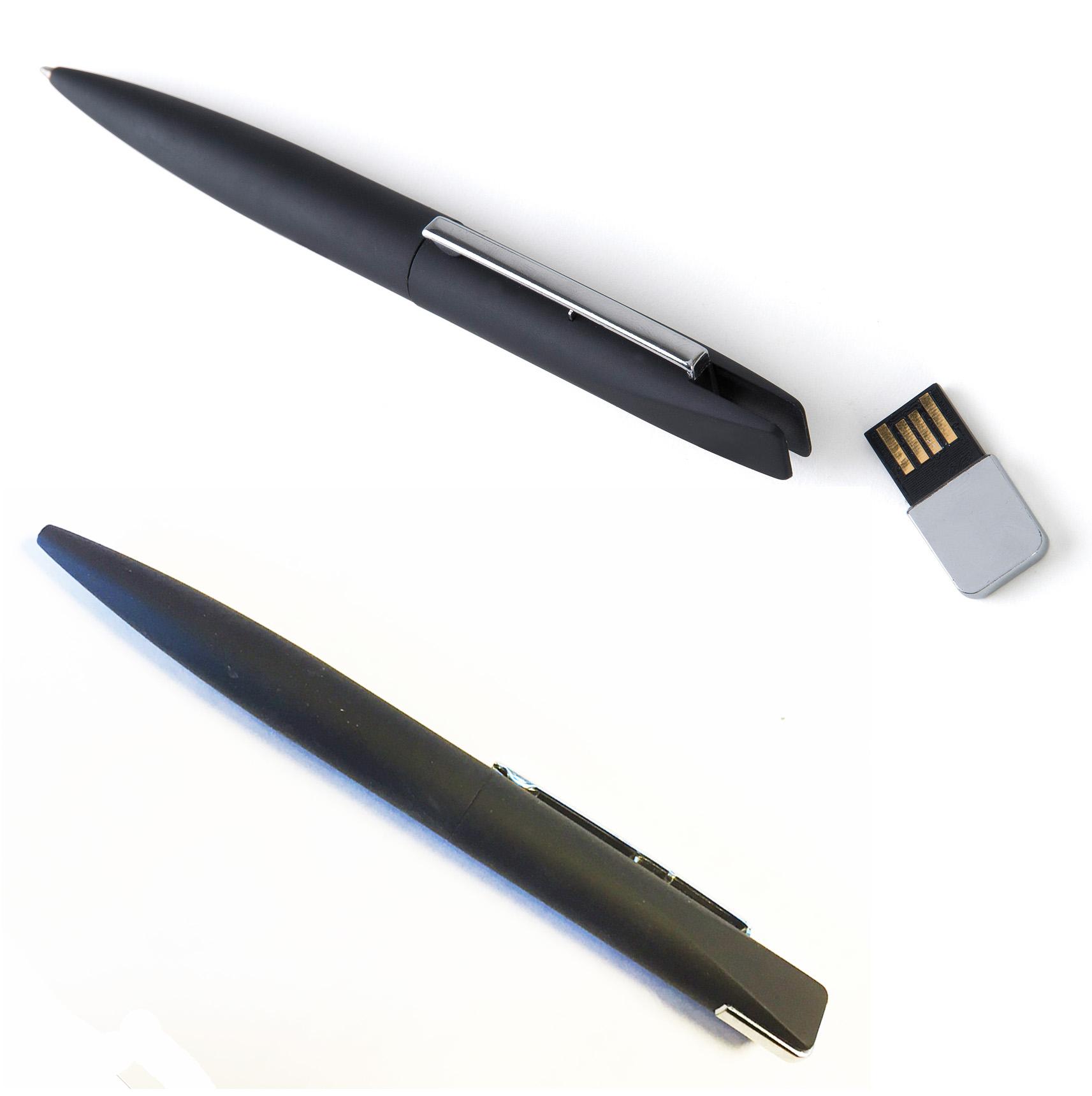 Персонализированная шариковая ручка USB-флешка USB-флешка с логотипом Корпоративный подарок USB-накопитель 16 ГБ 32 ГБ 64 ГБ 128 ГБ Pen&16 GB чёрный