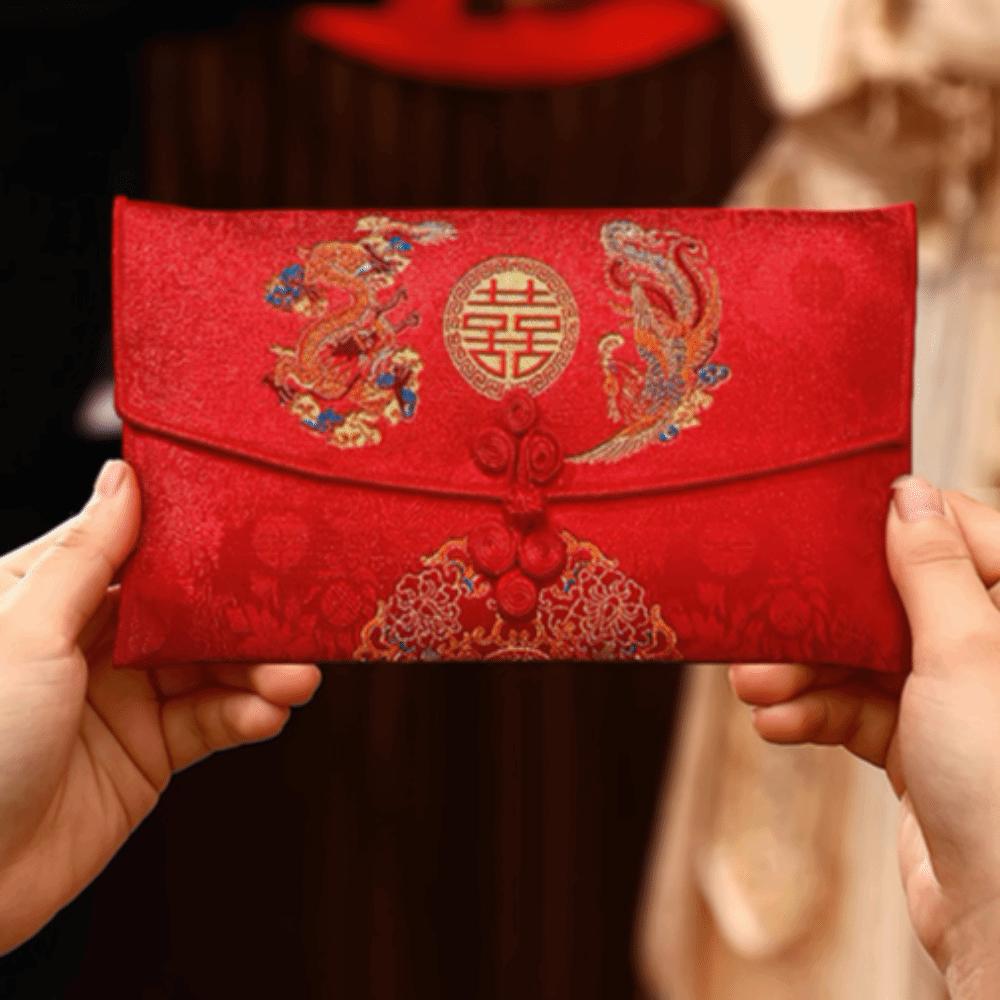 Multiple Patterns Wedding Red Packet Tassel Design New Year's Blessing Bag Chinese Wedding