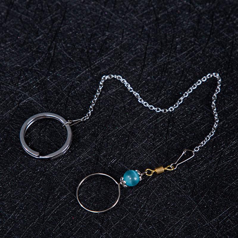 

Ошейник и поводок из нержавеющей стали для попугаев для волнистых попугайчиков, корелл и майн Blue Cats Eye Collar + 30cm Chain