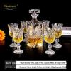 Flavinmci 2 Crystal Glass Stemmed Wine & Liquor Glasses Set