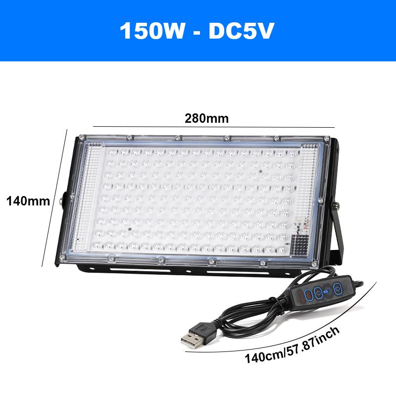 LED Stage Floodlight BLue Light Spotlight LED UV Lamps 395nm 400nm USB 5V Disco Lights IP65 Waterproof Creat Party Atmosphere DJ