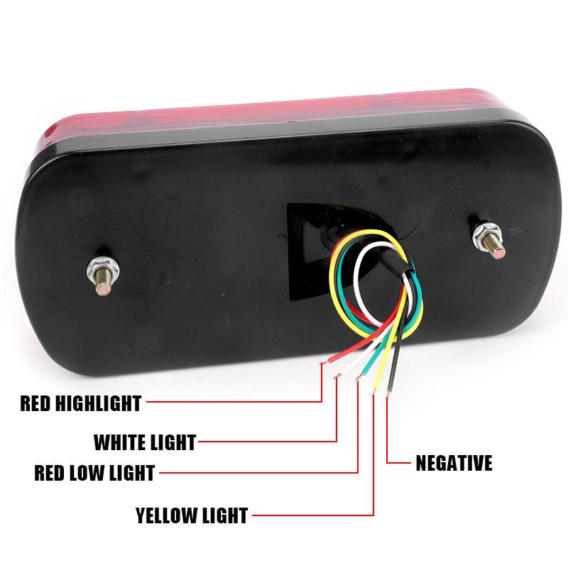 Pair 32LED Car Truck Tail Light Rear Stop Brake Light Turn Signal Indicator Reverse Taillight For Trailer Truck Lorry UTE 12-24V