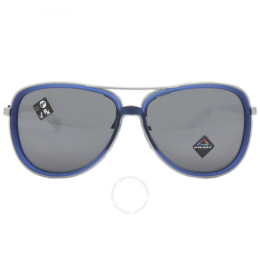 

Черные женские солнцезащитные очки-пилоты Oakley Split Time Prizm OO4129 412924 58