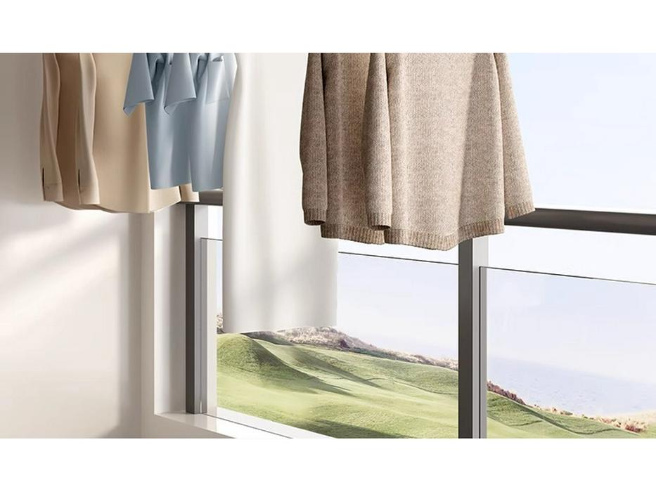 Invisible Retractable Folding Clothes Drying Rack for Indoor/Outdoor Use