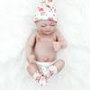 27CM Bath toys reborn dolls simulated baby toys Lovely Girl Collectible Art Christmas Doll Clothes, bottles, pacifiers set