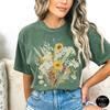 Chemise Confort Imprimé Fleurs Sauvages Vintage Bohème Cottagecore T-shirt Botanique Violet Fleuri Vêtement Tendance Y2K Décontracté Streetwear