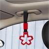 2PCS Sakura Shaped Handle Rings, Cherry Blossom Car Handle Hand Strap Drift Charm for Bus Train, Auto Rear Bumper Decorative Warning Rings, Interior