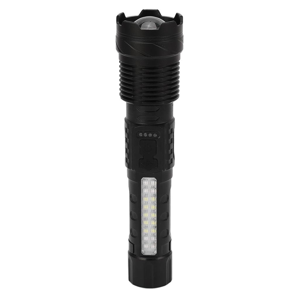LED Bright Flashlight COB Work Light USB Rechargeable IPX4 Outdoor Lighting White Laser Flashlight