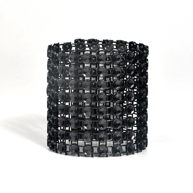 10Pcs Napkin Rings Silver Gold Rhinestone Bows Holder Ring Serviette Buckles Wedding Event Decoration Party Supplies