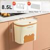 8.5/12L Kitchen Wastebasket Wall Mounted Trash Can With Lid Bathroom Trash Bin Garbage Can for Cabinet Under Sink Compost Bin