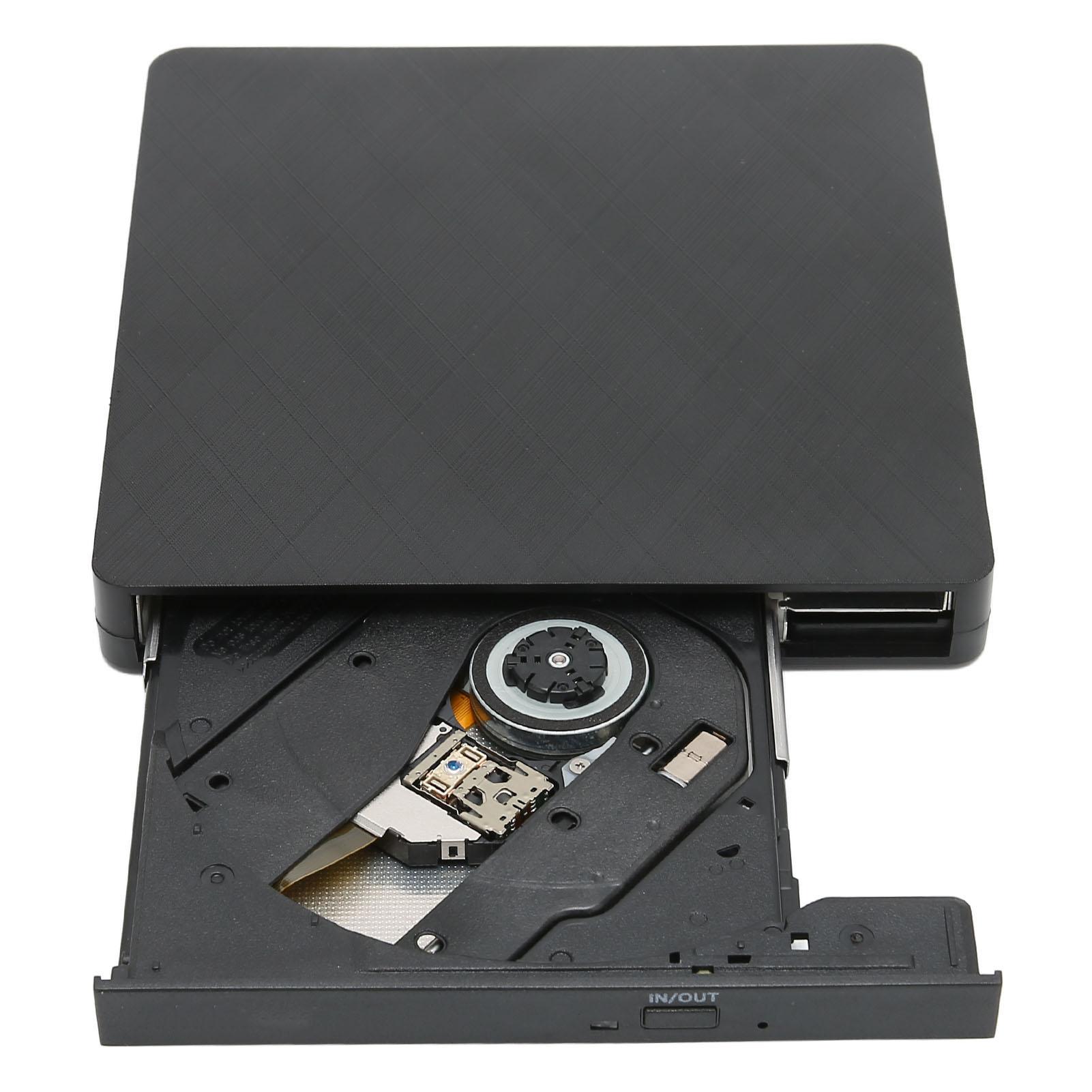 

DVD-рекордер Портативный источник питания для передачи данных 2 в 1 Порты USB3.0 Мобильный внешний привод CD DVD-рекордер чёрный