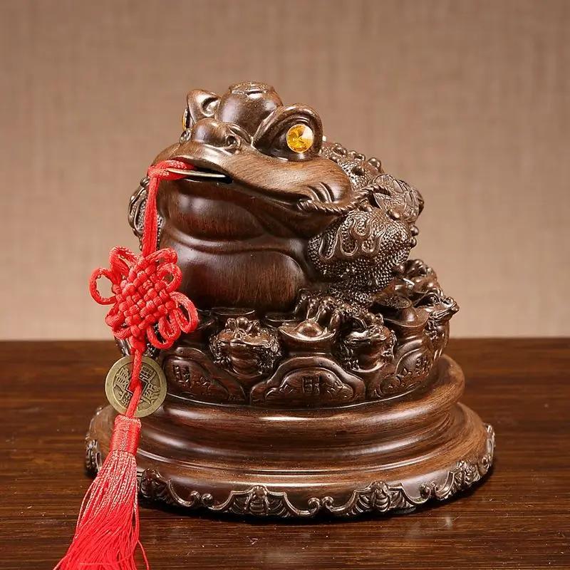 Golden Toad Ornaments for Household Decoration, Large Piggy Bank, Golden Toad, Office, Shop Opening Gifts, New