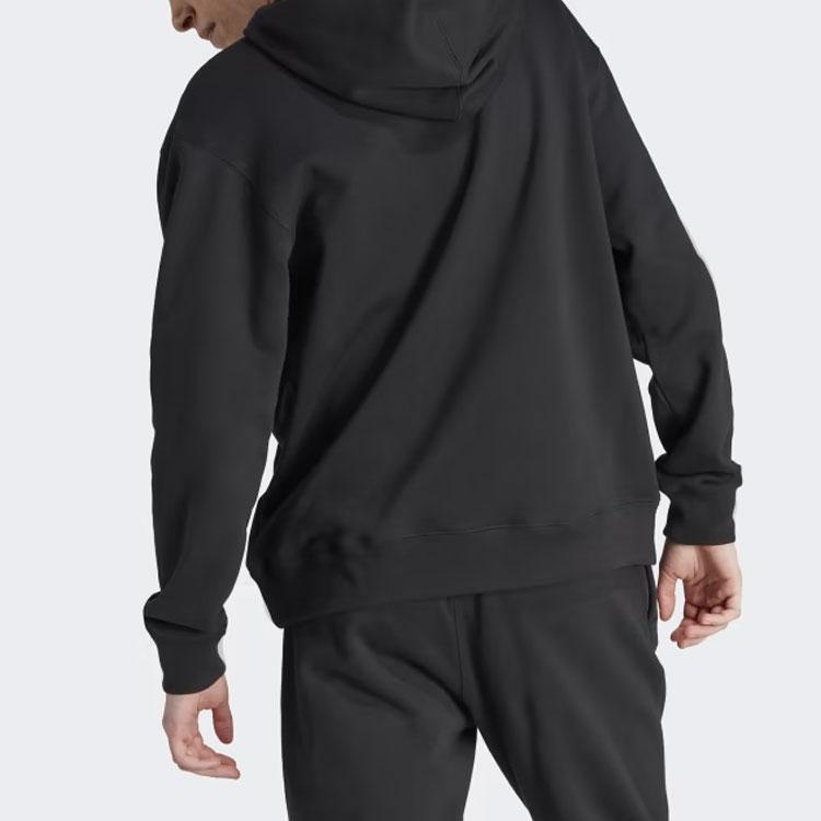 Adidas Originals Trefoil Aac Hoodie With Letter Embroidery Loose Long Sleeve Men Hoodie Black HZ0700