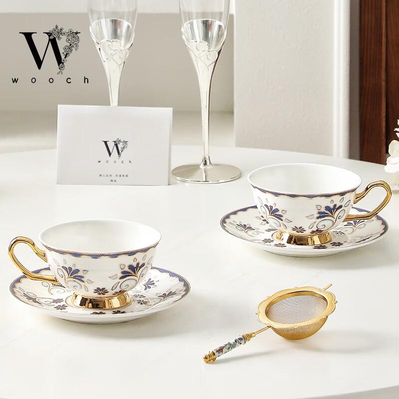 WOOCH Blue Sea Ceramic Cup & Saucer Gift Set