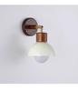 Französische Creme Retro Drehbare Wandleuchte – Massivholz, Augenschonendes Licht für Schlafzimmer & Flur