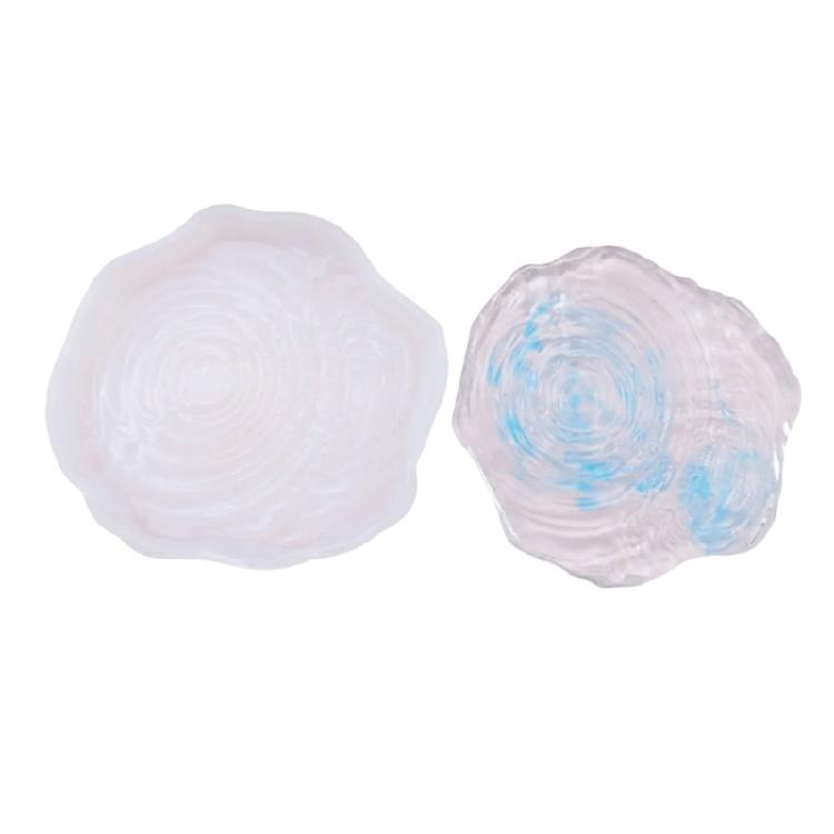 Unique Silicone Mold Party Serving Tray Mold Food Grade Coasters Moulds Silicone Texture Suitable for Home Decoration
