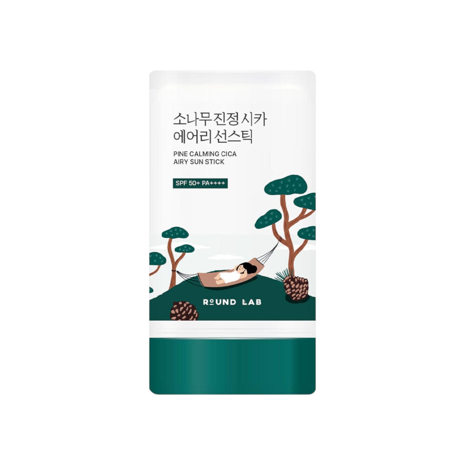 Round Lab Pine Calming Cica Airy Sun Stick SPF50+ PA++++ Soothing UV Protection 19g
