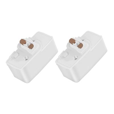 Pispoer Hanging Ceiling Duct Rail Plug Easy Installation No Construction Required Duct Rail Conversion Socket Hanging Ceiling Plug PSE Certified White