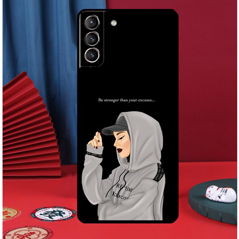 Islamic Muslim Hijabi Girls Phone Case For Samsung Galaxy S24 Ultra S9 S10 S20 S21 S22 Plus S23 FE S25 Ultra Back Cover