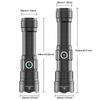 30W 2000lm Professional LED White Flashlight for Hunting Tactical Zoomable 3 Modes Night Scout Lights Set With Rifle Scope Mount