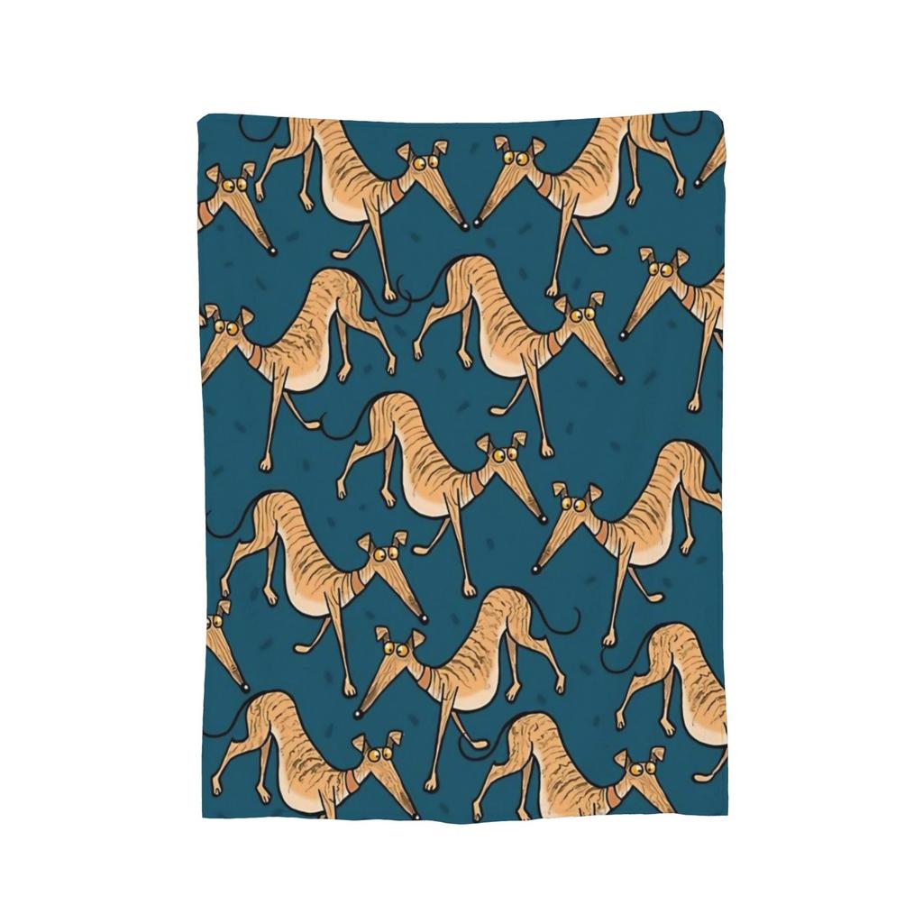 Summer Greyhound Fuzzy Blanket Skipworth Whippet Lurcher Dog Galgo Funny Throw Blankets for Home 200x150cm Quilt,