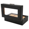 Watch Display Holder Stylish Light Luxury 3 Slots Lockable Dustproof Watch Case with Glass Plate